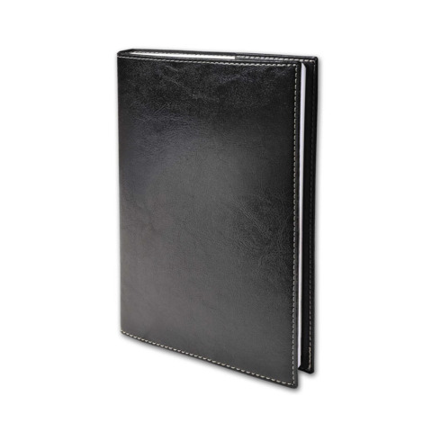 Agenda settimanale 2026 Quo Vadis Presidente 21×27 cm – rivest. sintetico lucido Madera nero 01630326MQ