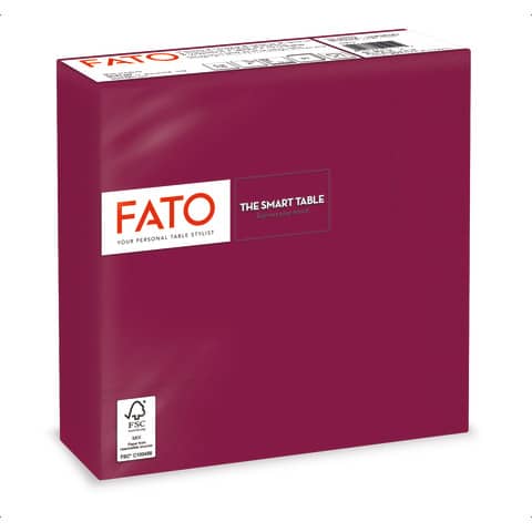 Tovaglioli Fato The Smart Table 38×38 cm bordeaux Conf. 100 pezzi – 82140800