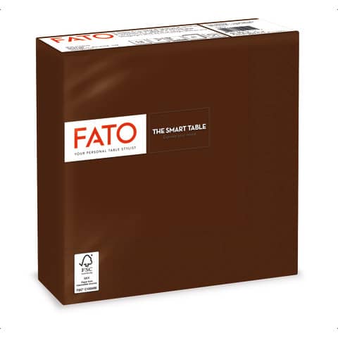 Tovaglioli Fato The Smart Table 38×38 cm cioccolato Conf. 100 pezzi – 82141400
