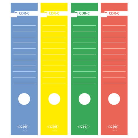 Copridorso autoadesivi Sei Rota CDR-C 7×34,5 cm giallo Conf. 10 pezzi – 58012706