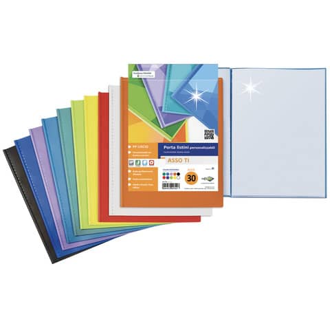 Portalistini personalizzabili Sei Rota Asso TI 22×30 cm assortiti – 10 buste 57221090