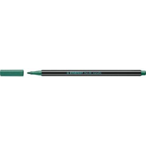 Pennarelli Stabilo Pen 68 metallic 1 mm  verde metallizzato – 68/836