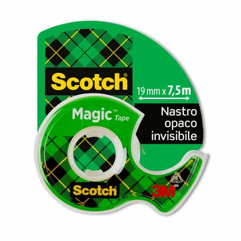 Nastro adesivo trasparente Scotch Magic™ 810 19 mm x 7,5 m in minichiocciola trasparente 7100086322