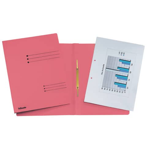Cartelline ad aghi Esselte Rapid File 29,5×32 cm rosso 621056