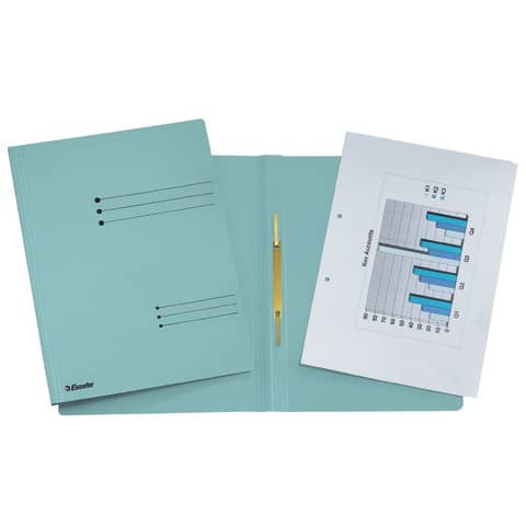 Cartelline ad aghi Esselte Rapid File 29,5×32 cm azzurro 621057