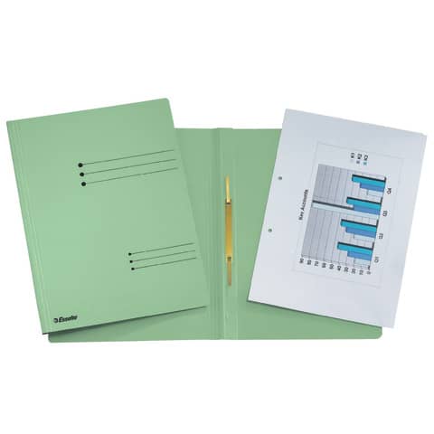 Cartelline ad aghi Esselte Rapid File 29,5×32 cm verde 621058