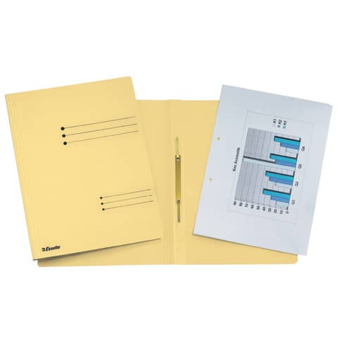 Cartelline ad aghi Esselte Rapid File 29,5×32 cm giallo 621055