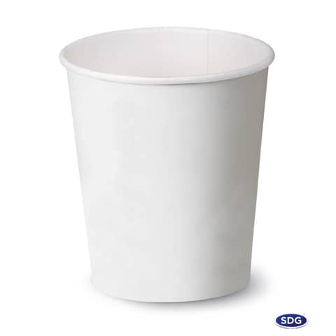 Bicchiere 3oz (85ml) Bianco in cartoncino Scatolificio del Garda Bianco – Conf. 50 pezzi – 104-00-S