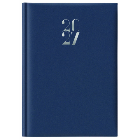 Agenda settimanale 2027 Egadi s/d abbinati copertina gommata 17×24 cm blu – 27-245FT-C10