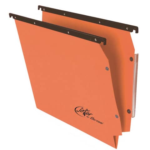 Cartelle sospese laterali per armadi Linea Joker 33 cm fondo V – arancio conf. 25 pezzi – 414F LINK – A2