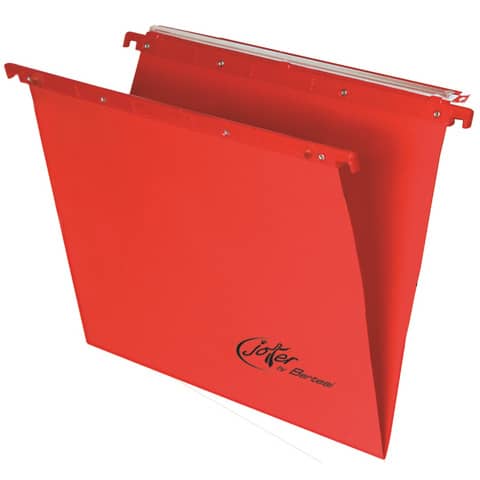 Cartelle sospese orizzontali per cassetti Linea Joker 33 cm fondo V – rosso conf. 25 pezzi – 400/330 LINK – A4