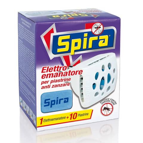 Elettroemanatore per piastrine antizanzare Spira – fornelletto + 10 piastrine – 10139