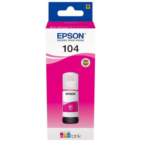 Inchiostro in bottiglia Epson 104 EcoTank magenta C13T00P340