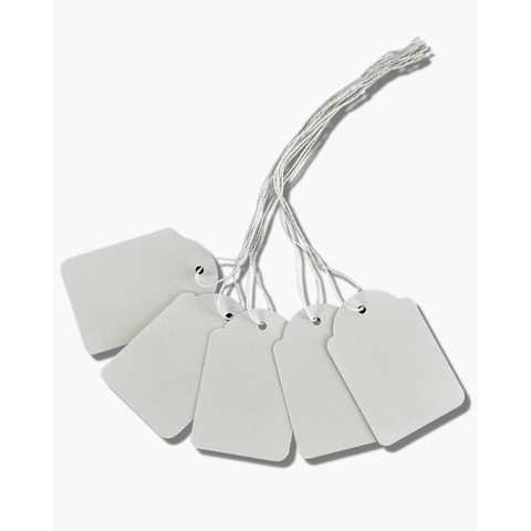 Etichette con filo Lebez bianco 36×53 mm – conf. 500 pezzi – A392