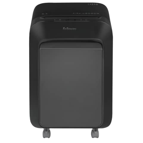 Distruggidocumenti uso moderato Fellowes Powershred LX210 – P-4 – 23 L – nero – taglio a miniframmenti 4×12 mm FW5502501