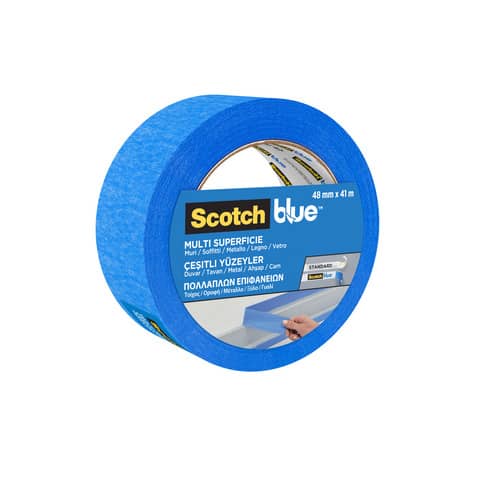 Nastro di mascheratura multisuperficie Scotch® Blue™ 2090 48 mm x 41 m blu – 7100289900