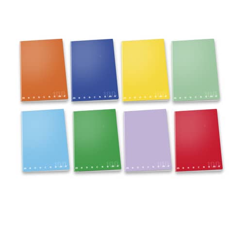 Maxi quaderno Pigna Monocromo A4 – 100 g/m² – 38 ff – 10M – colori assortiti – 0229888 10