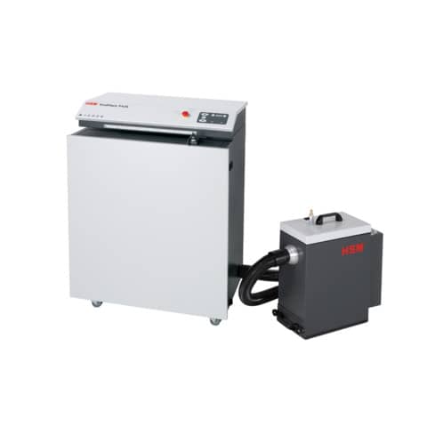 Macchina perfora cartoni HSM Profipack P425 con adattatore per depolverizzatore 220 V – grigio chiaro/ferro – 1531054