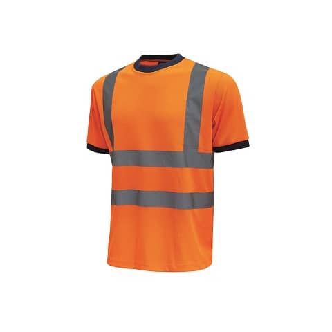 T-Shirt alta visibilità Glitter U-Power cotone-poliestere arancio fluo – Taglia XXL – HL197OF GLITTER XXL