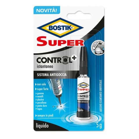 Colla attaccatutto cianoacrilica Bostik Super Control+  – 5 gr D2718