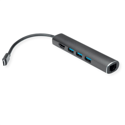 VALUE DOCKING USB – C, 1X 4K HDMI, 3X USB3.2 GEN1, 1X GIGABIT ETHERNET