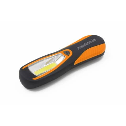 Torcia da lavoro a LED Calamito Large con gancio e magnete grande Luce quadra nero/arancio – EL028EXPO