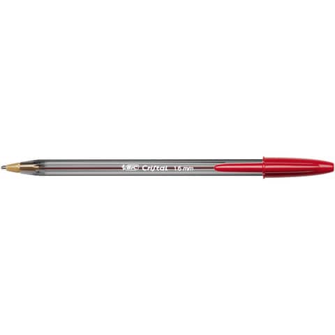 Penna a sfera BIC Cristal® Large 1,6 mm rosso Conf. 50 pezzi – 951625