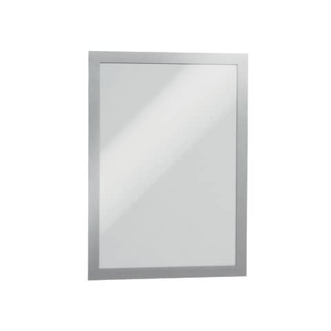 Cornice espositiva adesiva DURABLE DURAFRAME® A4 – argento conf. 10 pezzi  – 4882-23