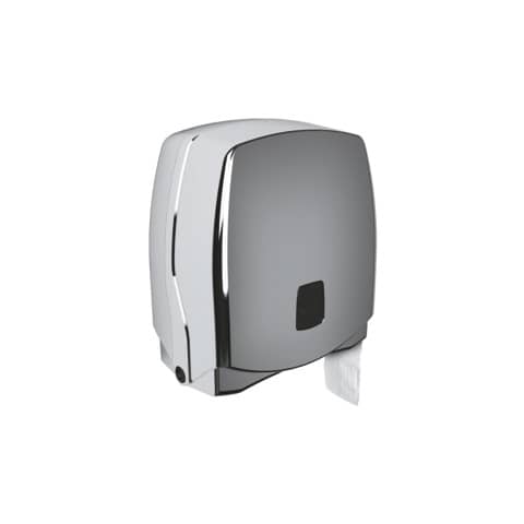 Mini distributore di carta igienica jumbo Hylab Ø max rotolo 20 cm – argento STE-TO3/SS