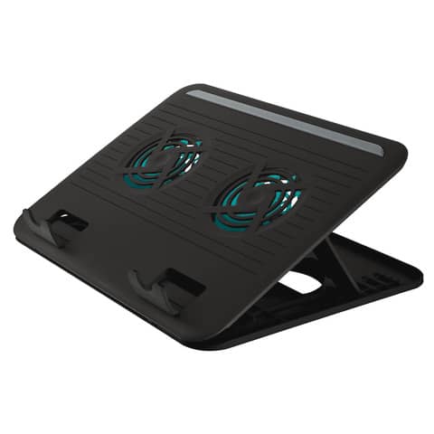 Supporto per Notebook Trust Cyclone Cooling con 2 ventole di raffreddamento nero – 17866