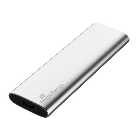 Unità SSD esterna Media Range USB Type-C® 120 GB – argento MR1100