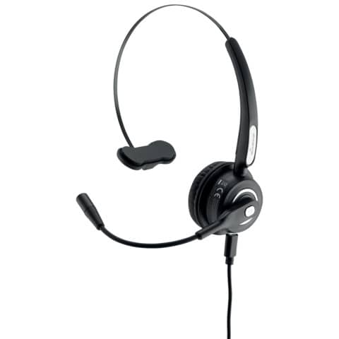 Cuffia mono auricolare per PC Media Range wireless con microfono – batteria 180mAh – nero – MROS305
