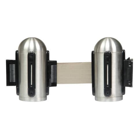 Attacco murale con nasto retrattile 2,1 m grigio Securit® 14,3×7,5×7,5 cm RS-RTWM-RVS-GY