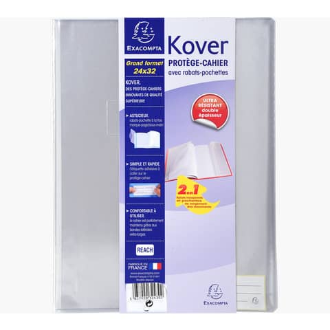 Portalistino Kover – 24×32 cm Exacompta trasparente 32430E