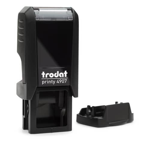 Printy 4907 Timbro di testo Trodat PERSONALIZZATO fino a 1 riga nero dim. max personalizzazione 13×6 mm – 110560