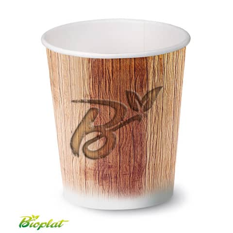 Bicchiere 3 oz (85 ml)  in cartoncino Bio Scatolificio del Garda – fantasia Palm Leaf – Conf. 50 pezzi – 300-60
