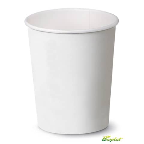 Bicchiere 9 oz (300 ml) in cartoncino Bio Scatolificio del Garda bianco – Conf. 50 pezzi – 311-00
