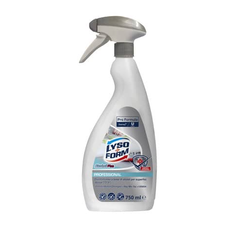 Disinfettante multiuso Lysoform Alcohol Plus Professional – 750 ml spray 101104845