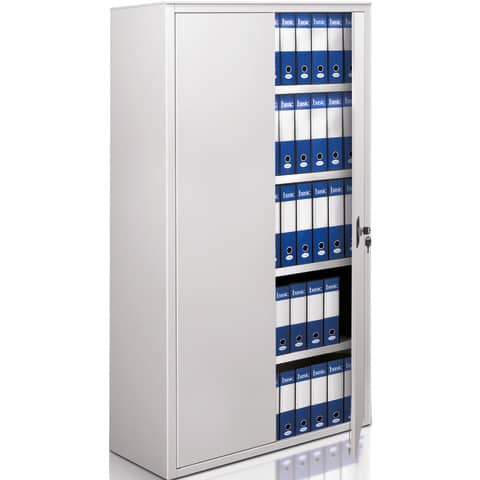 Armadio in metallo a porte battenti 610 – 100x45x200 cm Tecnical 2 grigio
