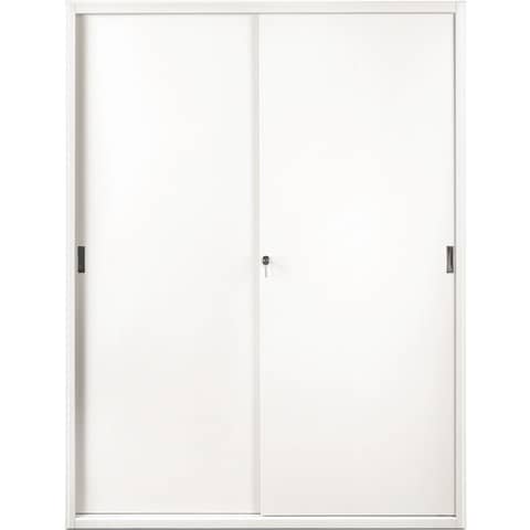 Armadio in metallo a porte scorrevoli 615 – 150x45x200 cm Tecnical 2 bianco