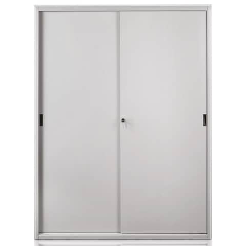 Armadio in metallo a porte scorrevoli 615 – 150x45x200 cm Tecnical 2 grigio