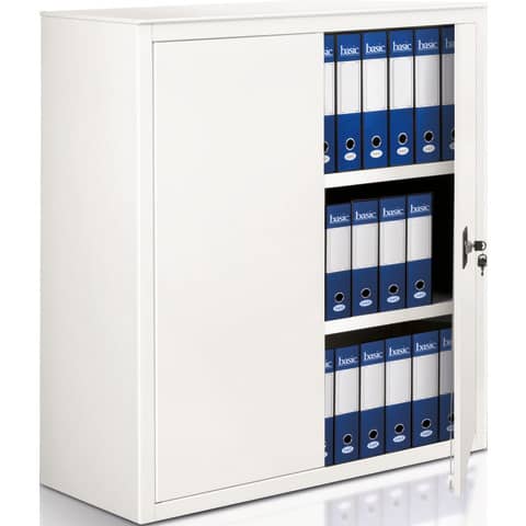 Armadio in metallo a porte battenti A-210 – 100x45x116 cm Tecnical 2 bianco