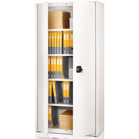 Armadio in metallo a porte battenti A-ECO-90 – 90x41x200 cm Tecnical 2 bianco