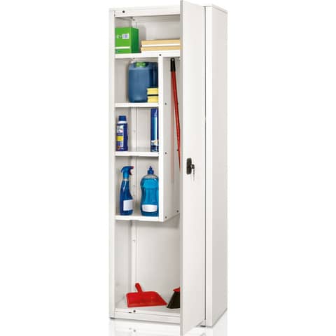 Armadio multiuso 1 porta Tecnical 2 BA-60-TRA – con divisore verticale 60x41x181,5 cm bianco