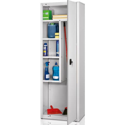 Armadio multiuso 1 porta Tecnical 2 BA-60-TRA – con divisore verticale 60x41x181,5 cm grigio