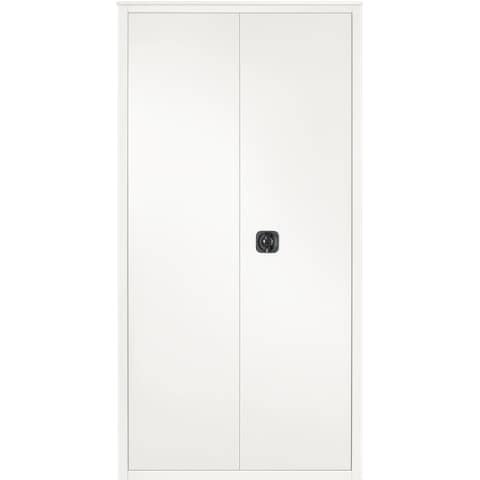 Armadio multiuso a porte battenti Tecnical 2 BA-90-PIANI – 4 ripiani 90x41x181,5 cm bianco