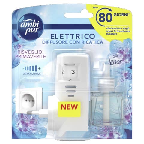 Starter Kit diffusore elettrico più ricarica Ambi Pur Lenor 20 ml Risveglio primaverile – AH95