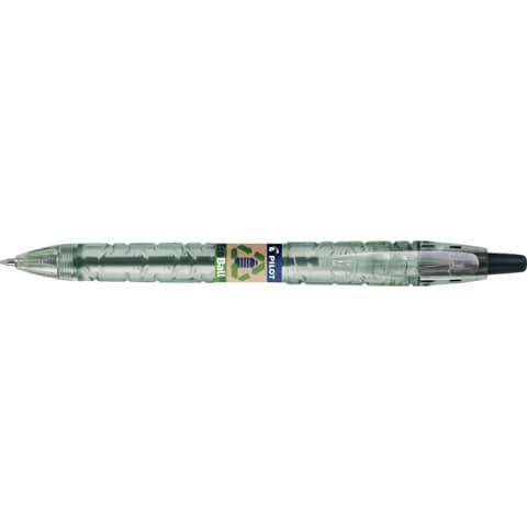 Penna a sfera a scatto Pilot ecoball B2P ricaricabile – punta 1 mm – inchiostro a base d’olio – nero – 040176