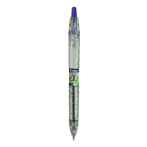 Penna a sfera a scatto Pilot ecoball B2P ricaricabile – punta 1 mm – inchiostro a base d’olio – blu – 040177