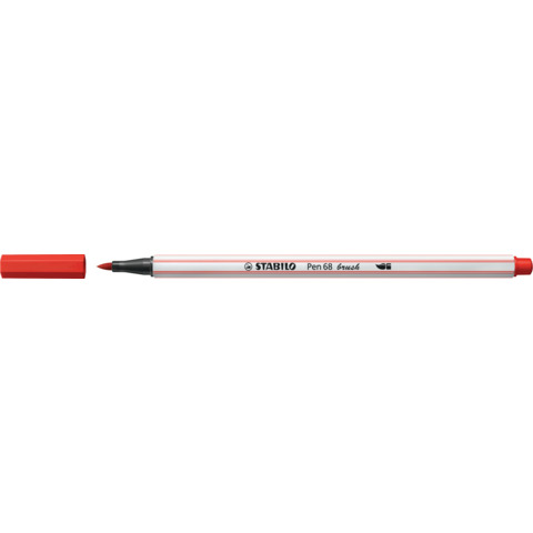 Pennarello Stabilo Pen 68 brush – punta a pennello – M 1 mm carminio 568/48